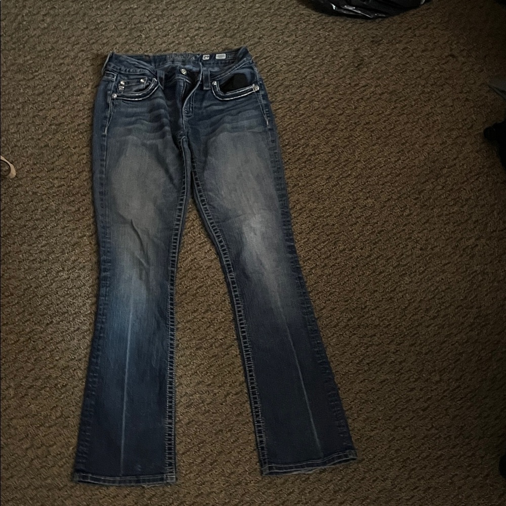 Miss Me Dark Blue Flare Jeans